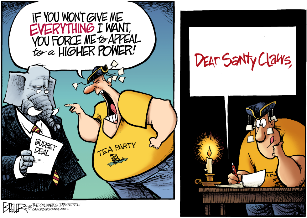  TEA PARTY WISHLIST by Nate Beeler