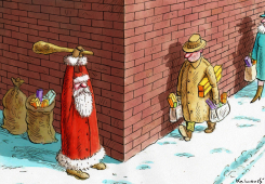 SANTAS ATTACK by Marian Kamensky