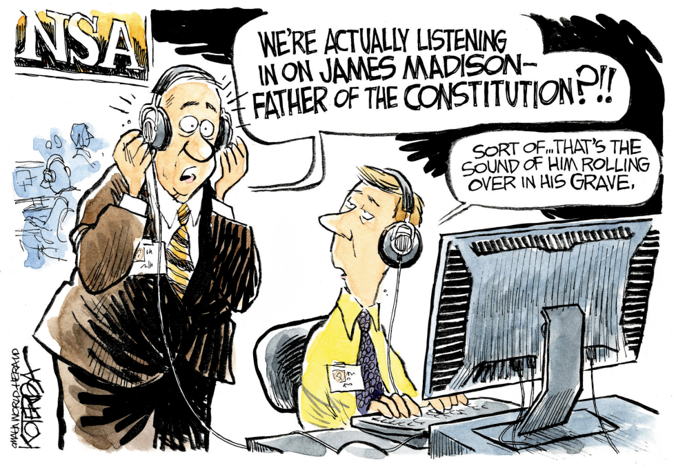  NSA LISTENERS by Jeff Koterba