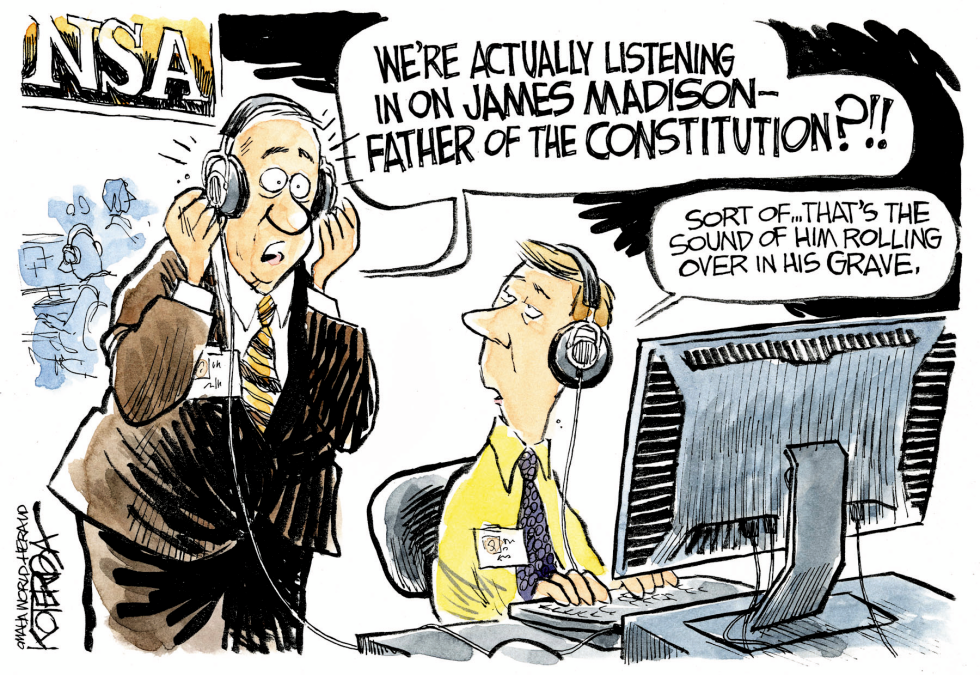  NSA LISTENERS by Jeff Koterba