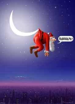 HANGING SANTA by Marian Kamensky