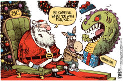 OBAMACARE CHRISTMAS  by Rick McKee