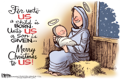 CHRISTMAS DAY  by Rick McKee