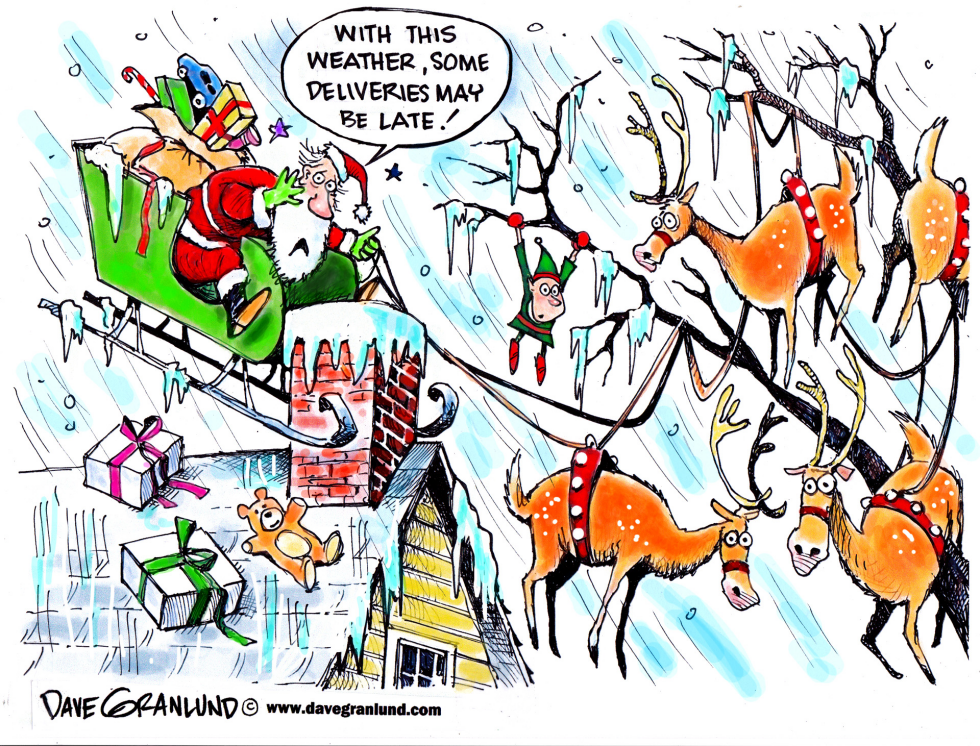  CHRISTMAS BAD WEATHER by Dave Granlund