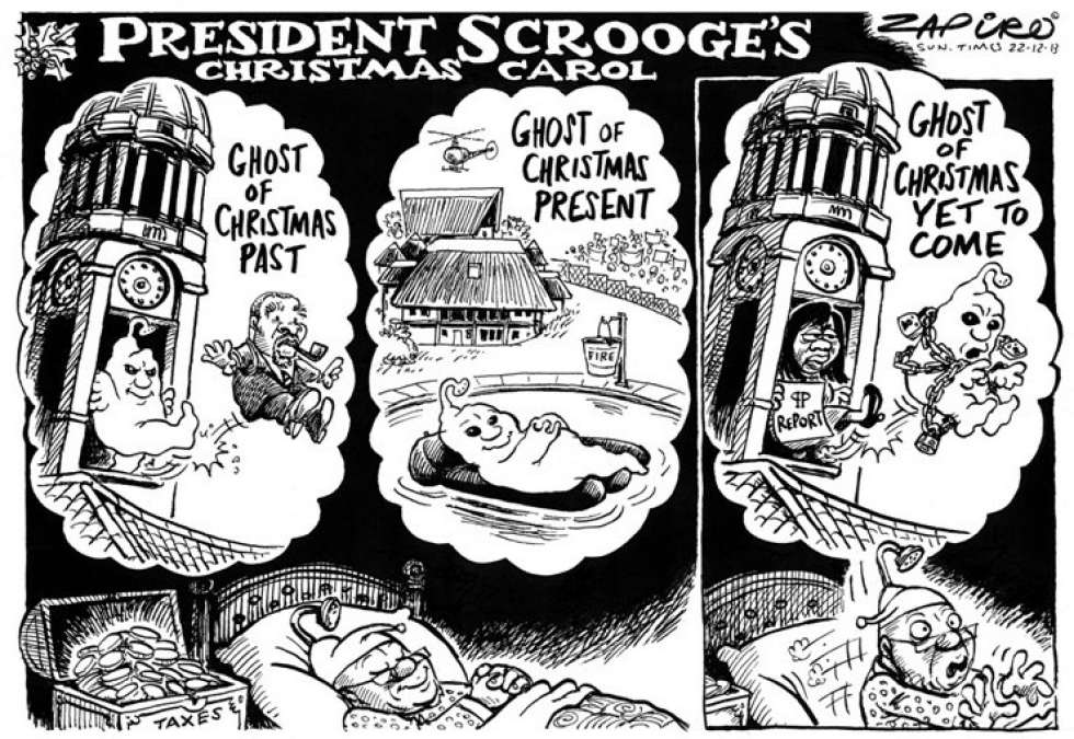 President Scrooges Christmas Carol