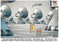 NSA SPYING ON SANTA by R.J. Matson