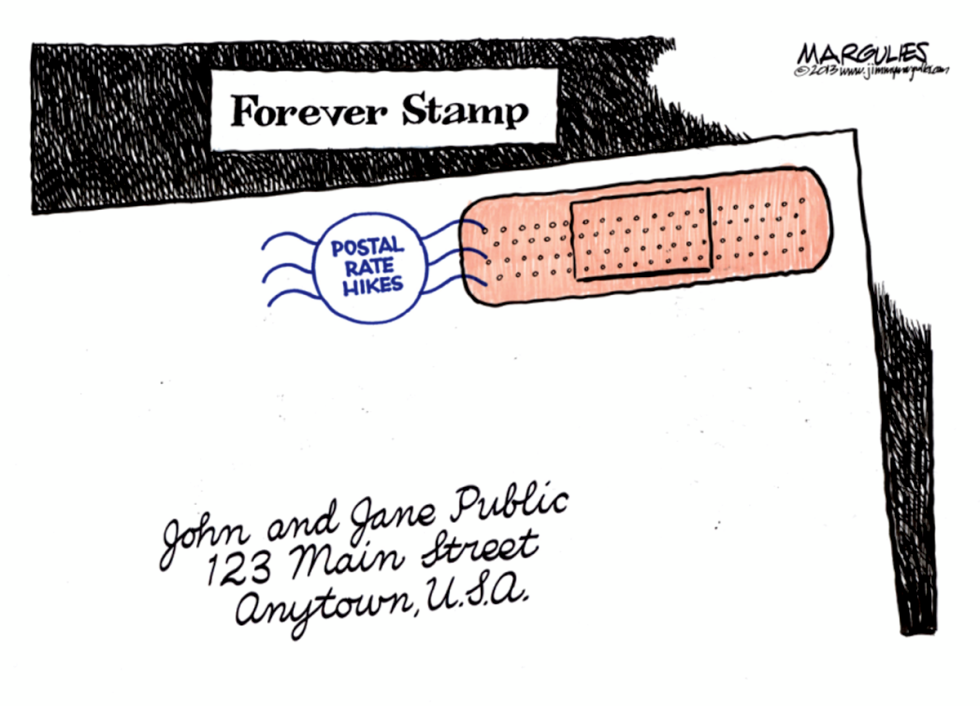 Postal rate hikes color