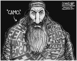 DUCK DYNASTY CAMOUFLAGE BW by John Cole