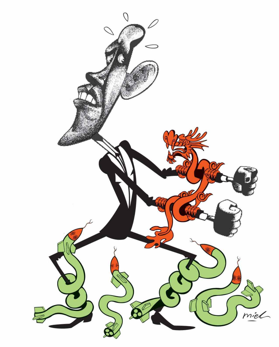 Obama dealing with China and Iran