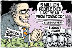 TOBACCO DEATHS 2013  by Monte Wolverton