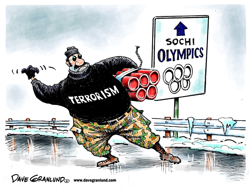  2014 OLYMPICS AND TERRORISTS by Dave Granlund