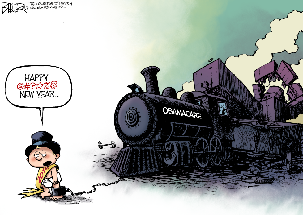  NEW YEAR WRECK by Nate Beeler