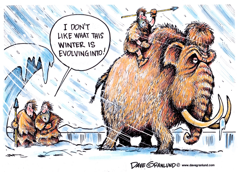  HARD WINTER by Dave Granlund