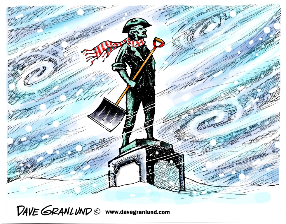  NEW ENGLAND SNOWSTORM by Dave Granlund