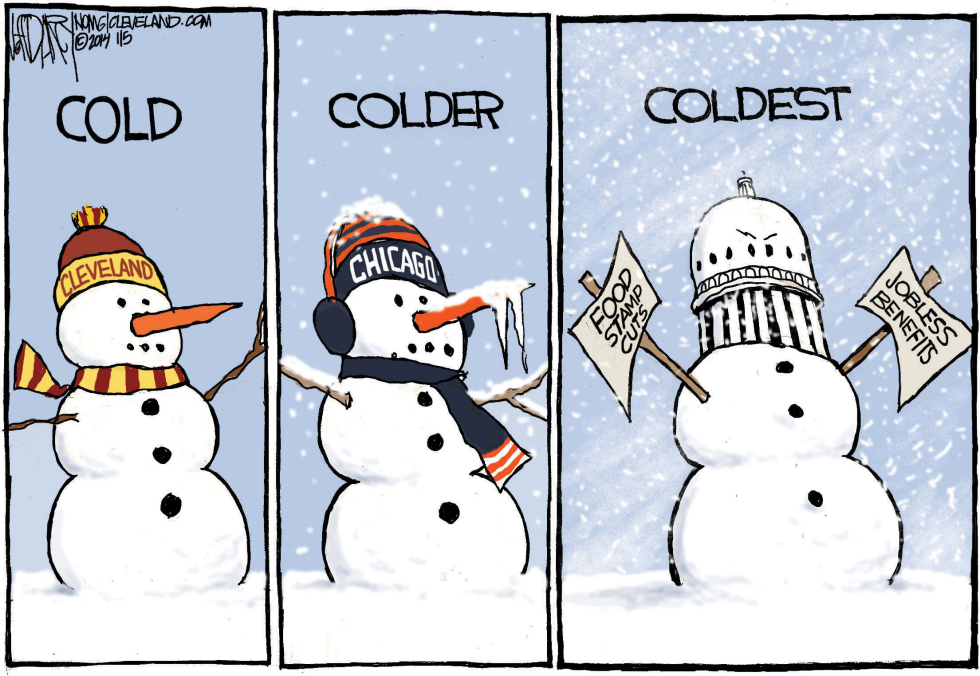 Cold temps and benefit cuts