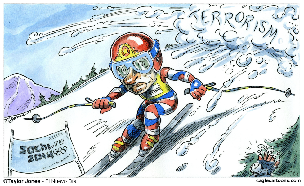  PUTIN - DOWNHILL TO SOCHI  by Taylor Jones