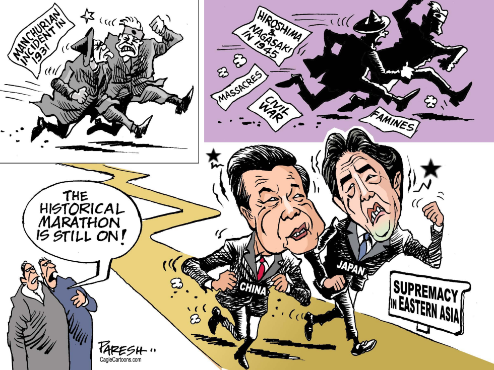 China versus Japan COLOR