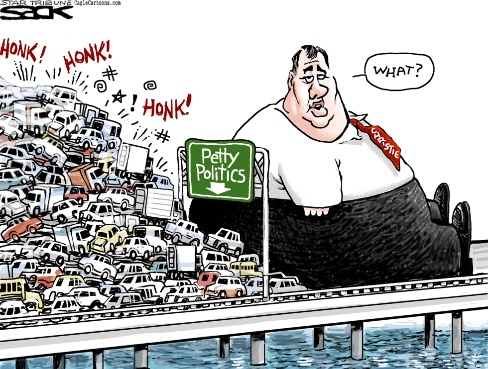  CHRISTIE ROADBLOCK by Steve Sack