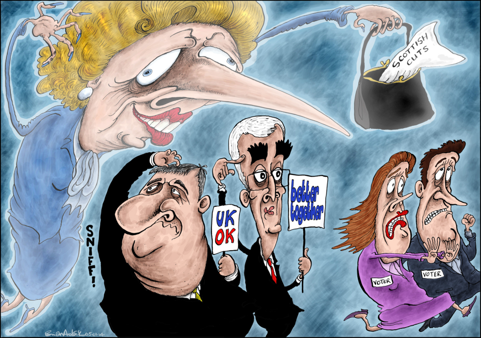 NO TO INDEPENDENCE CAMPAIGN HAUNTED BY THATCHER