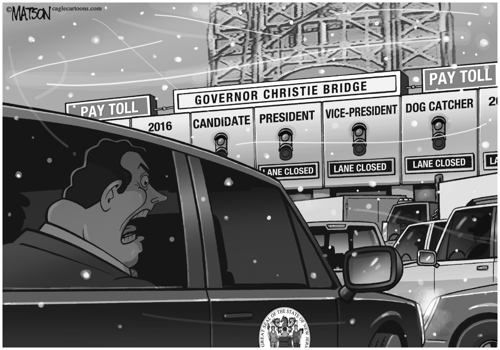  GOVERNOR CHRISTIE BRIDGE TO NOWHERE by RJ Matson