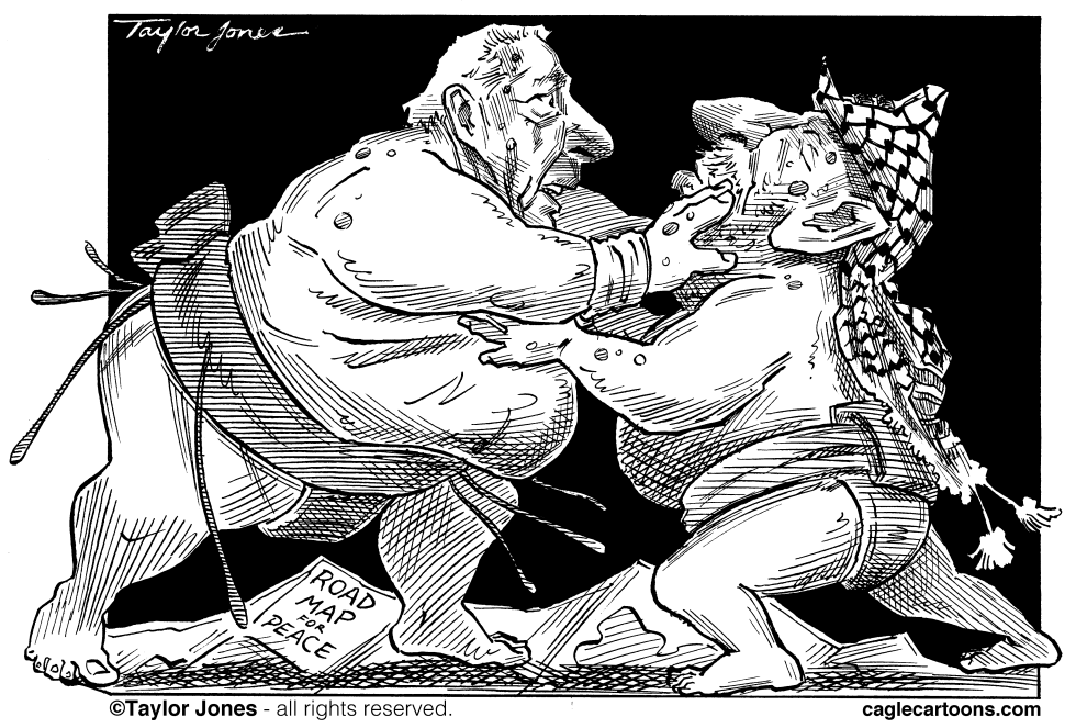 Ariel Sharon and Yasser Arafat