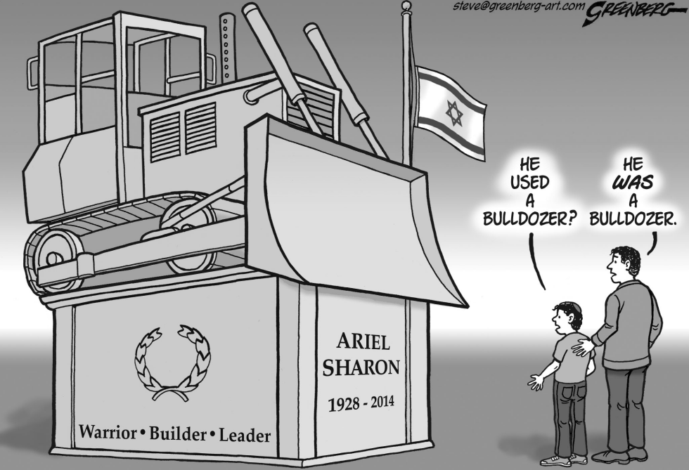 Ariel Sharon bw