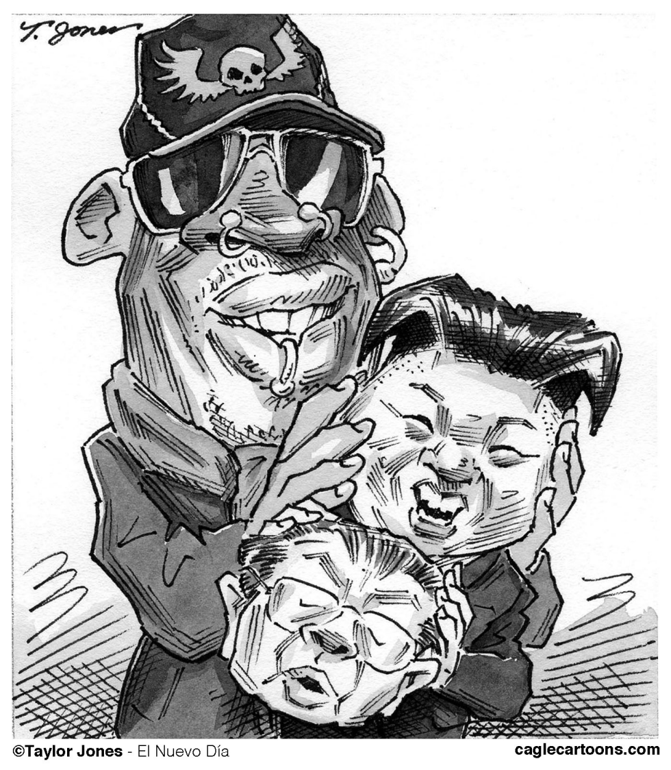  DENNIS RODMAN AND KIM JONG-UN by Taylor Jones