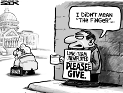 UNAIDED UNEMPLOYED by Steve Sack