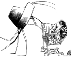 DIA DE COMPRAS by Angel Boligan