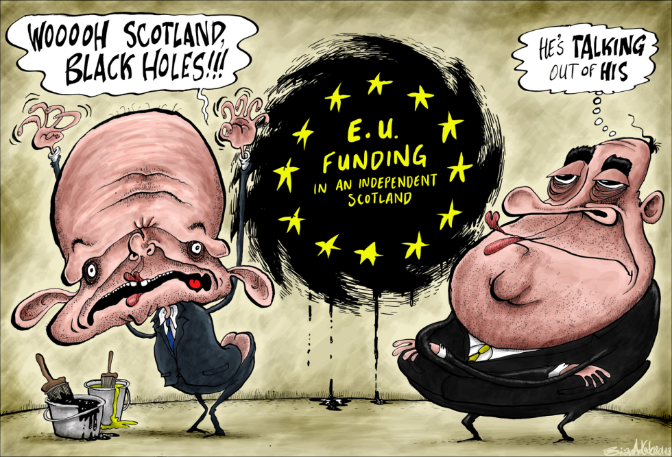 SCARING SCOTS WITH EU BLACK HOLE TALK