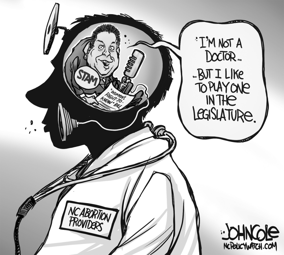 LOCAL NC -- Paul Stam and abortion BW