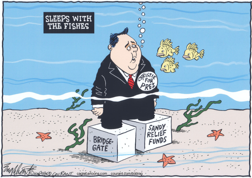  CHRIS CHRISTIE INAUGURATION by Bob Englehart