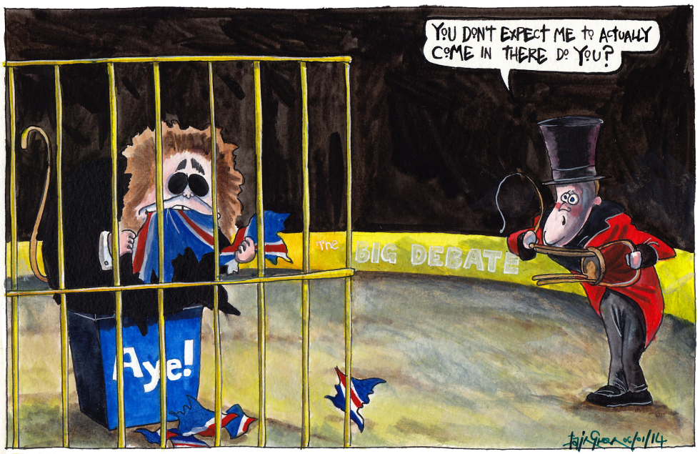 CAMERON THE SCOTTISH INDEPENDENCE DEBATE AVOIDER