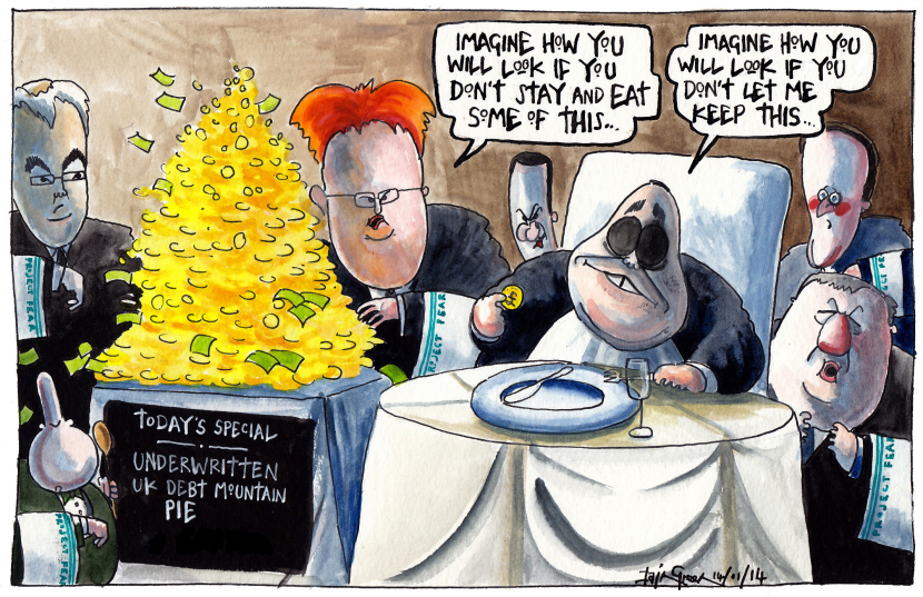 UK DEBT MOUNTAIN GUARANTEE