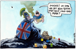 SCOTTISH LEADERS CHILD CARE TANTRUM by Iain Green