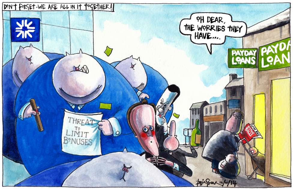 THREAT TO RBS BANKERS BONUSES