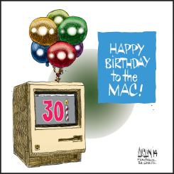 HAPPY 30TH BIRTHDAY TO THE MAC by Terry Mosher