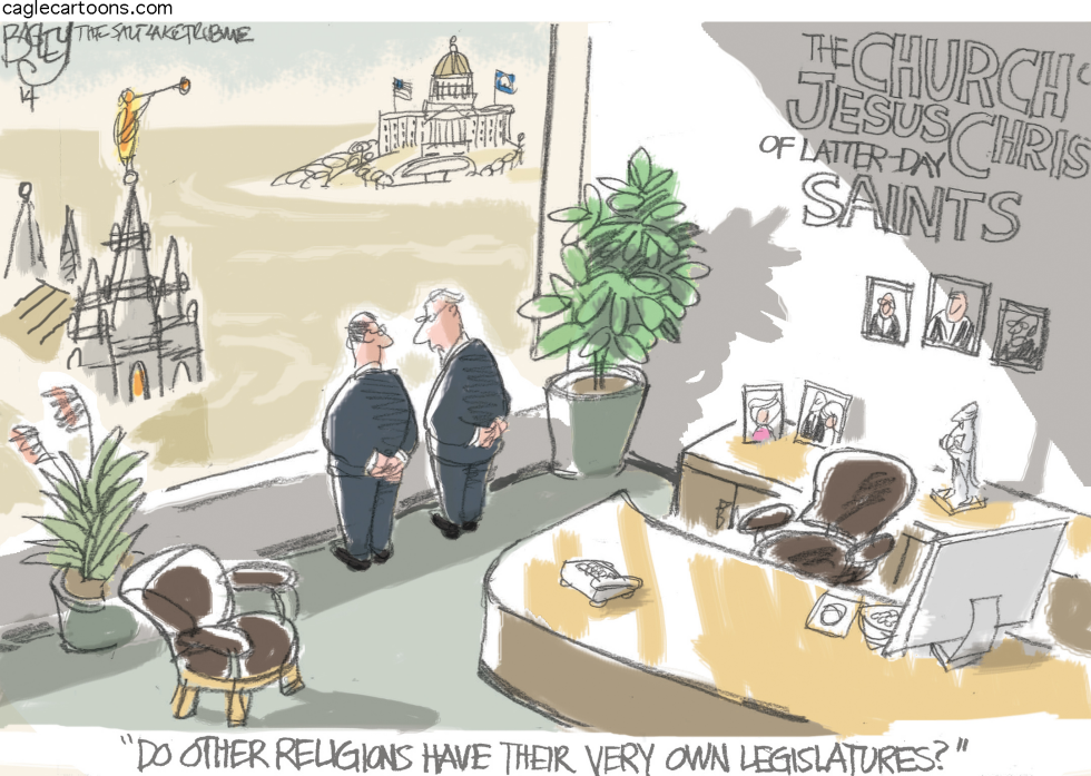  UTAH CHURCH AND STATE by Pat Bagley