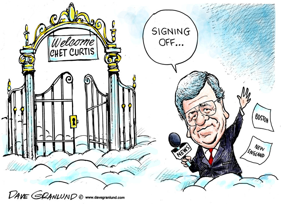  CHET CURTIS 1939-2014 by Dave Granlund