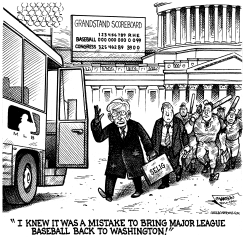 CONGRESSIONAL GRANDSTAND SCOREBOARD by R.J. Matson