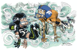 HIGH ON THE SUPER BOWL  by Daryl Cagle