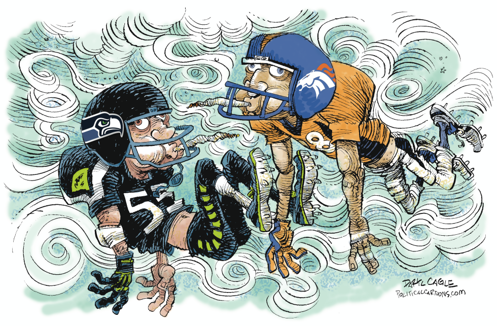  HIGH ON THE SUPER BOWL by Daryl Cagle