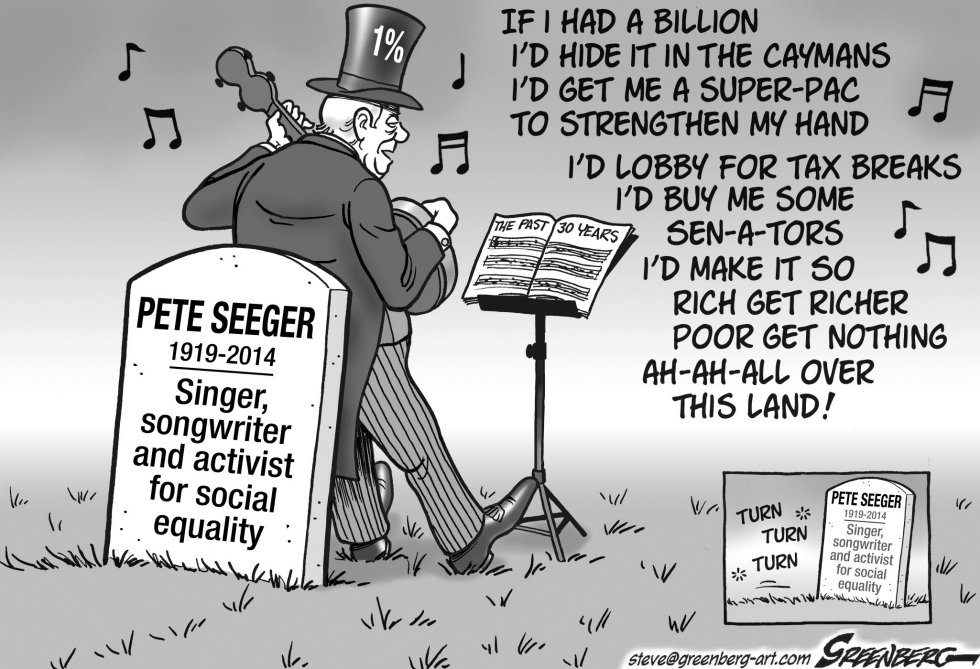 Seeger legacy irony bw