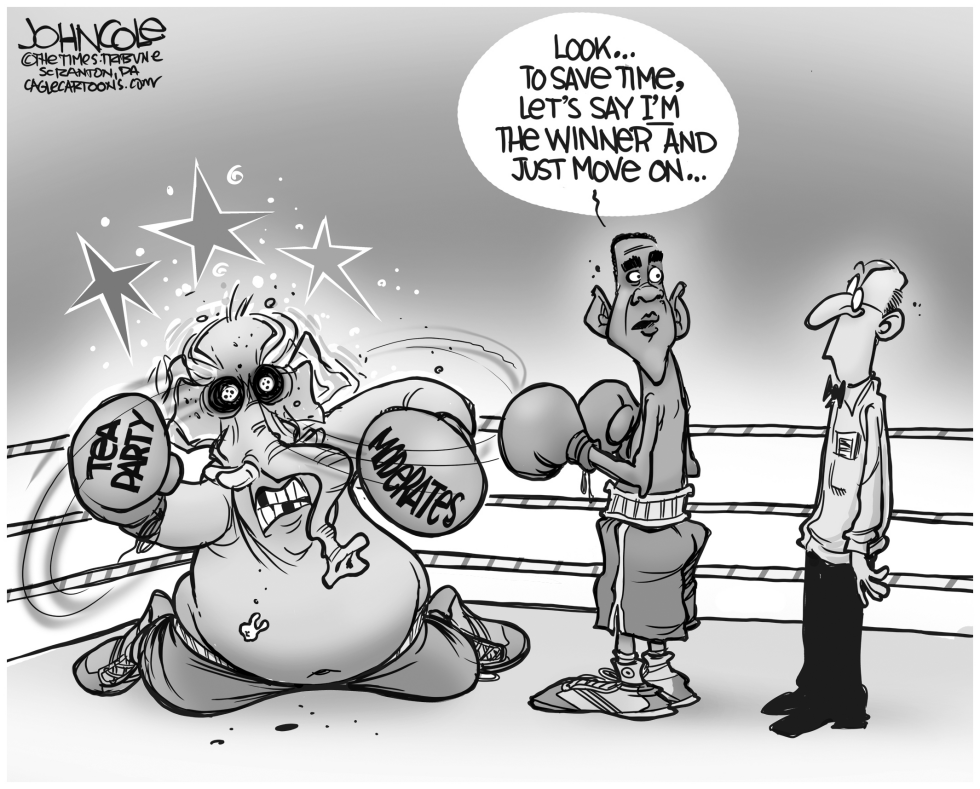 Obama and GOP BW