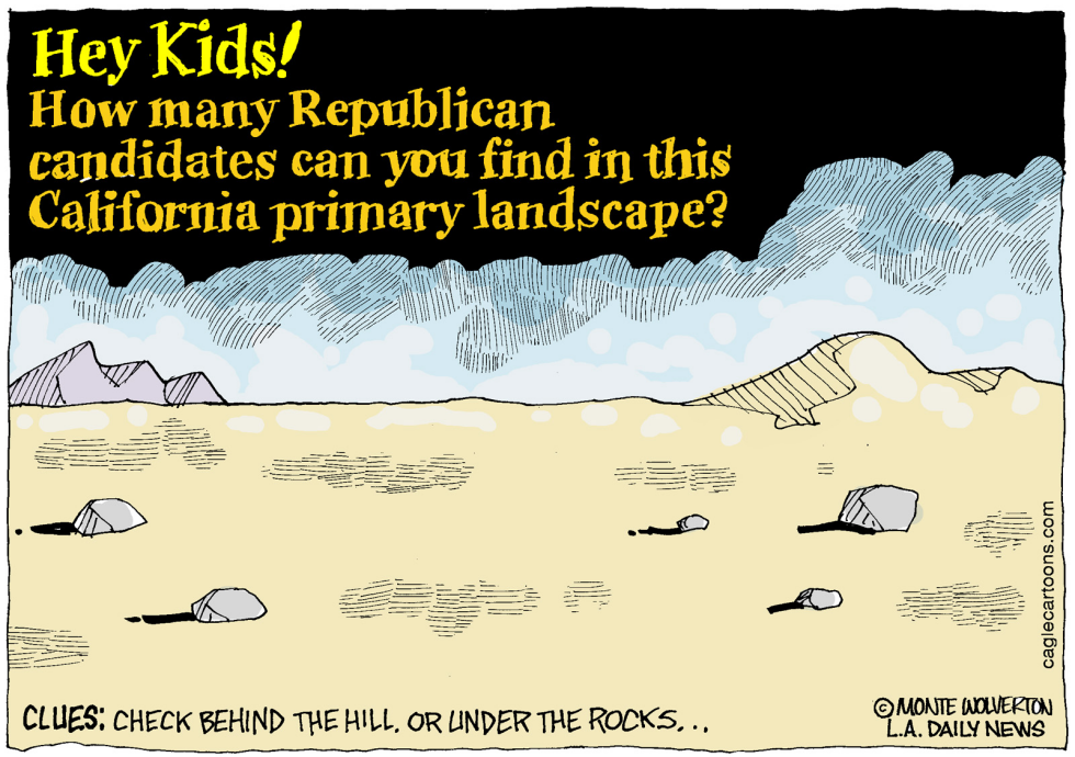  LOCAL-CA FEW GOP CANDIDATES by Wolverton