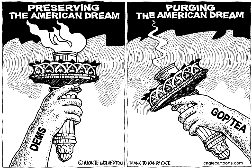 Dem vs GOP  American Dream