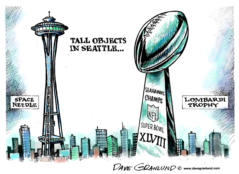  SEATTLE SUPER BOWL CHAMPS by Dave Granlund