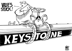 KEYSTONE PIPELINE, B/W by Randy Bish