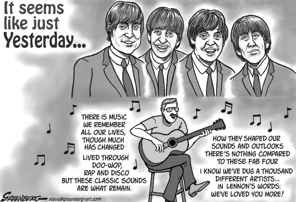 Beatles tribute bw