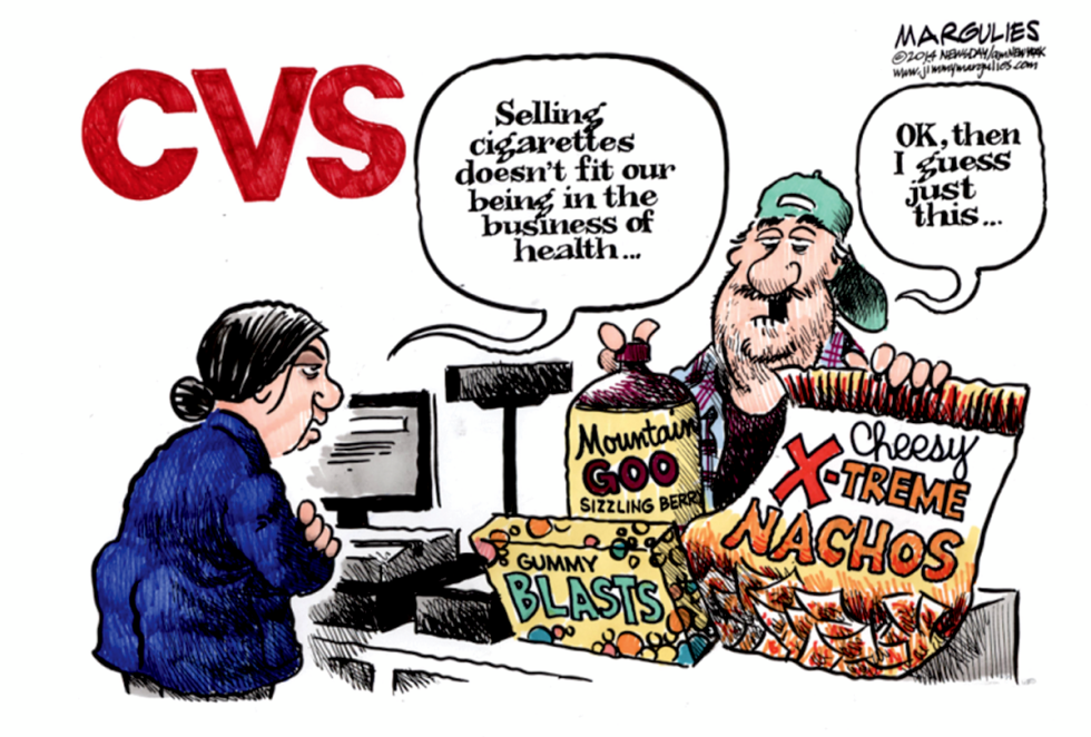 CVS stops selling tobacco products color
